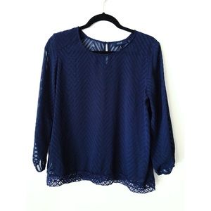 Stitchfix navy blouse